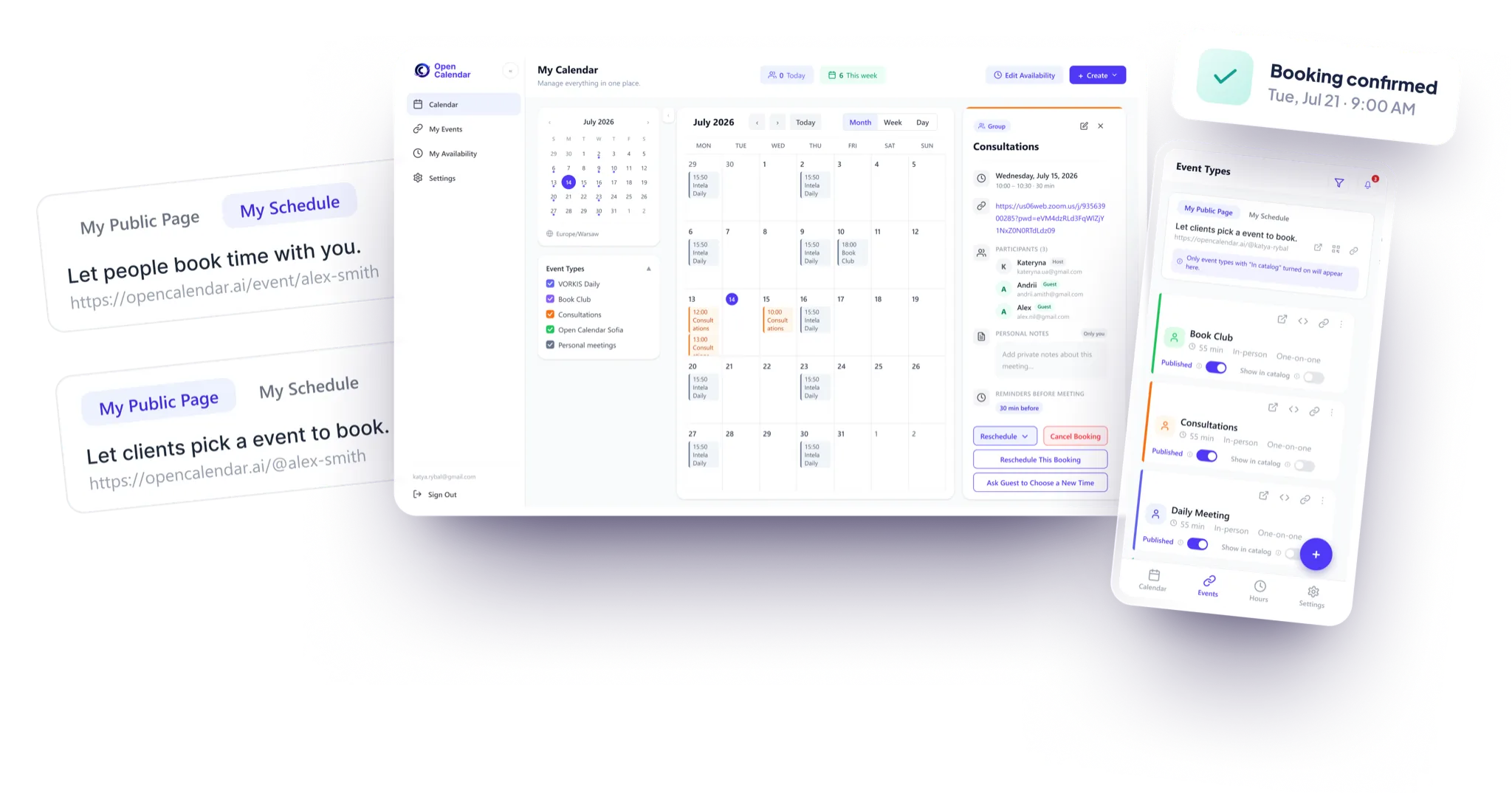 OpenCalendar calendar view